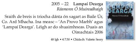 Lampaí Dearga Raymond Murray Ramonn Ó Muirí Duais Oreachtais 2006 